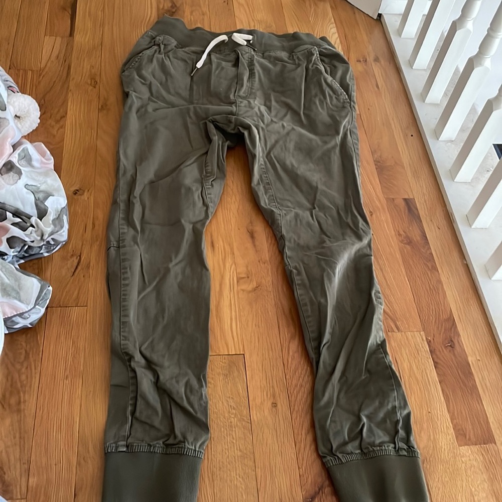 Olive Green Joggers by DIVIDE